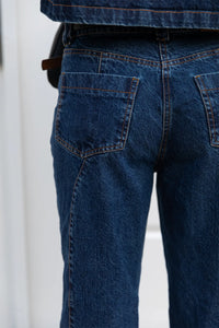 DENNIS Long Relaxed Straight Mid-Rise Jean