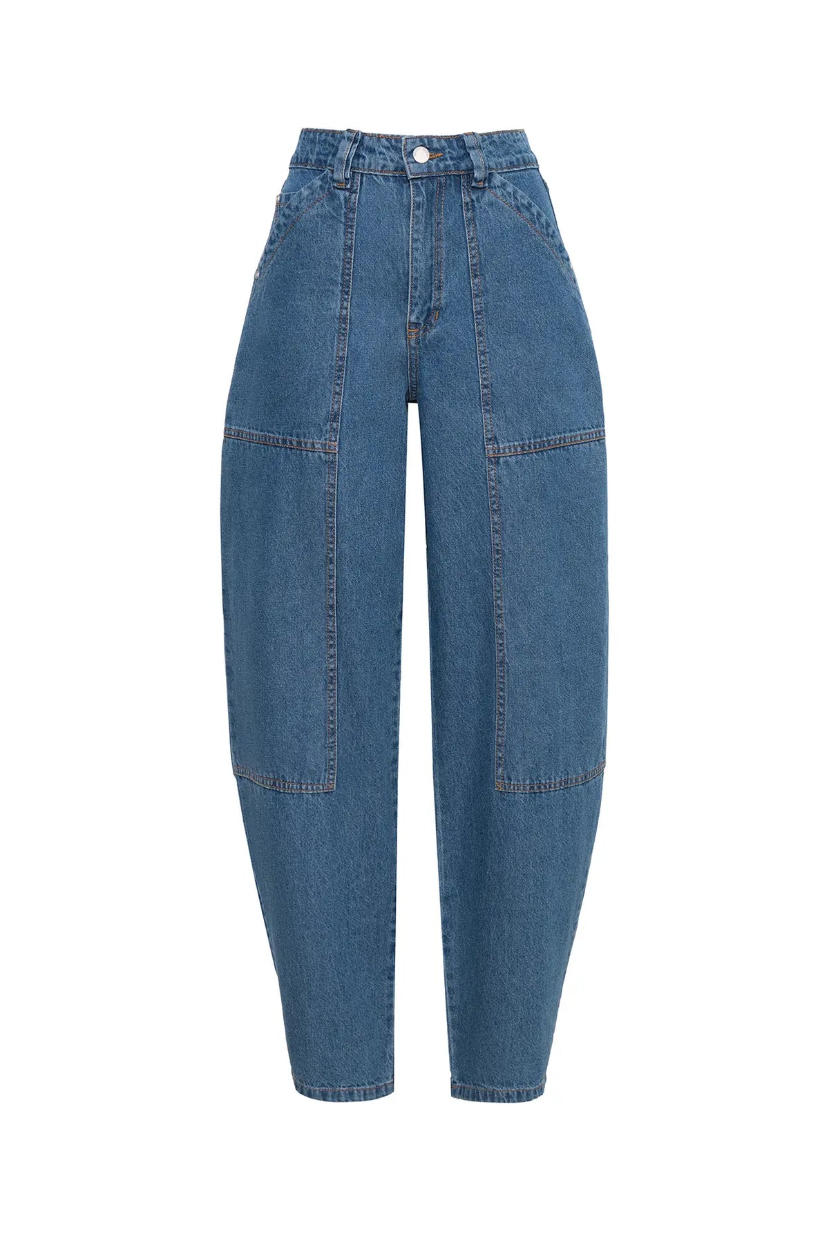 DENNIS Long Relaxed Straight Mid-Rise Jean
