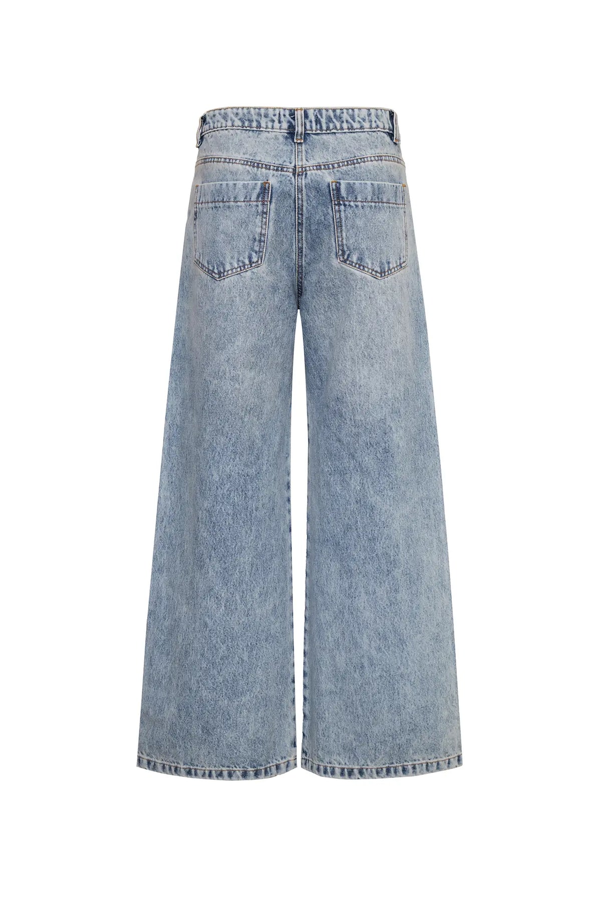 THE JONES Flared Mid-Rise Light Wash