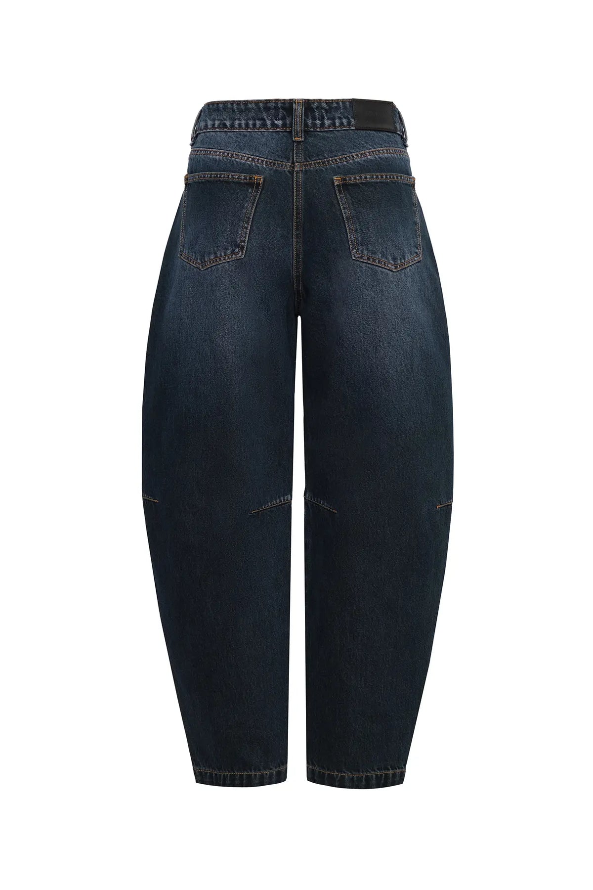 ERIN Mid-Rise Barrel Leg Dark Blue