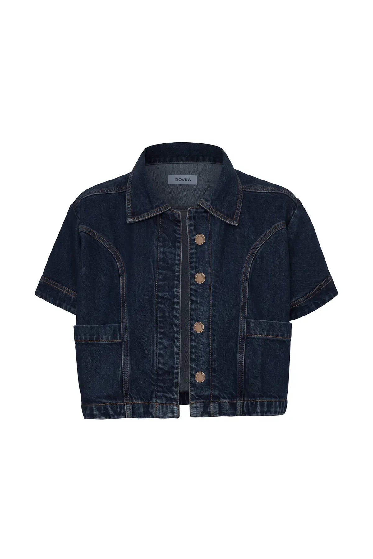 DENNIS Denim Blouse Dark Blue