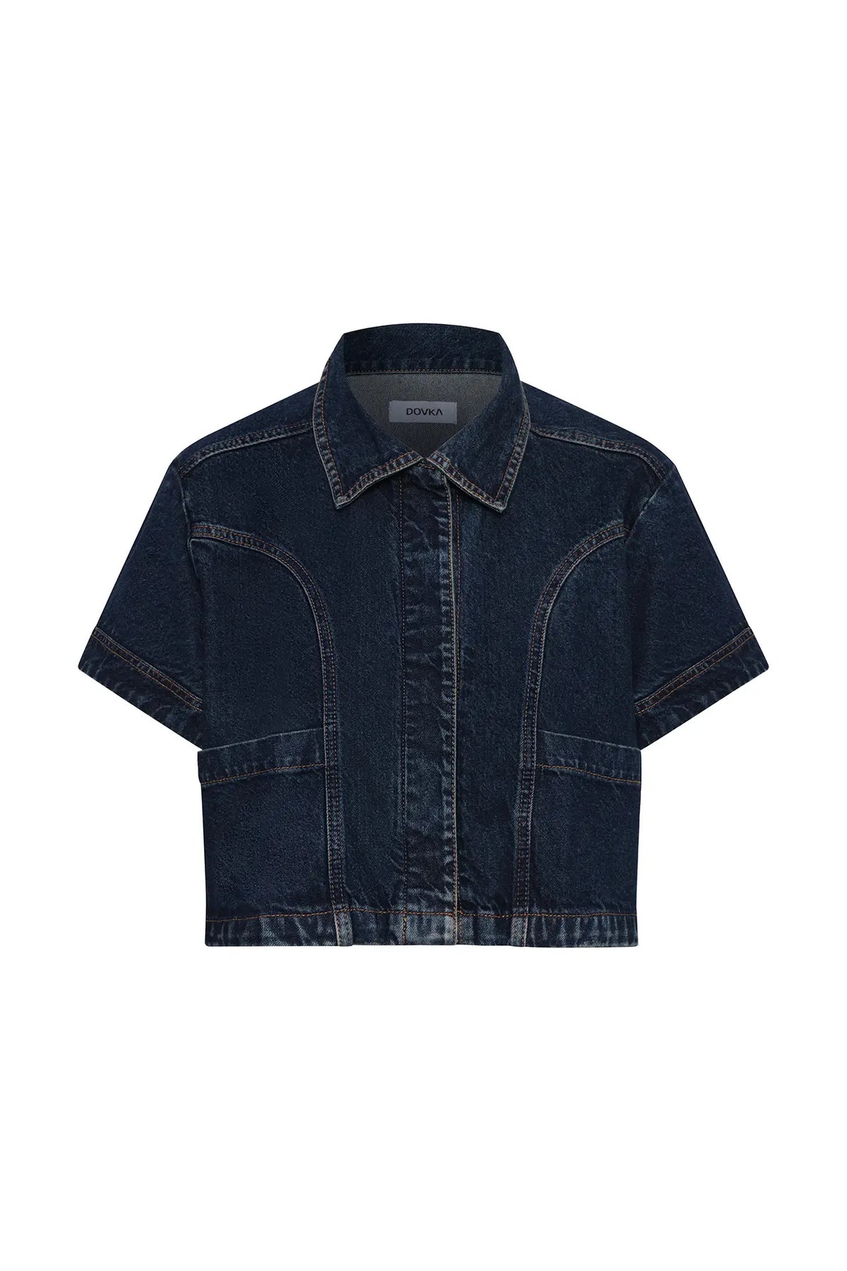 DENNIS Denim Blouse Dark Blue