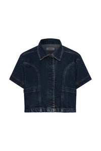 DENNIS Denim Blouse Dark Blue